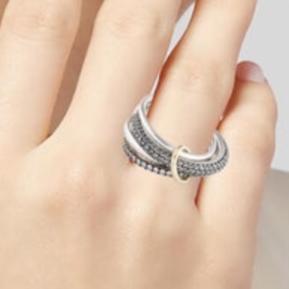 COPY - Spinelli Kilcollin White Diamond Set of Four Linked Ring, org $6k Nwot s… - Picture 5 of 11